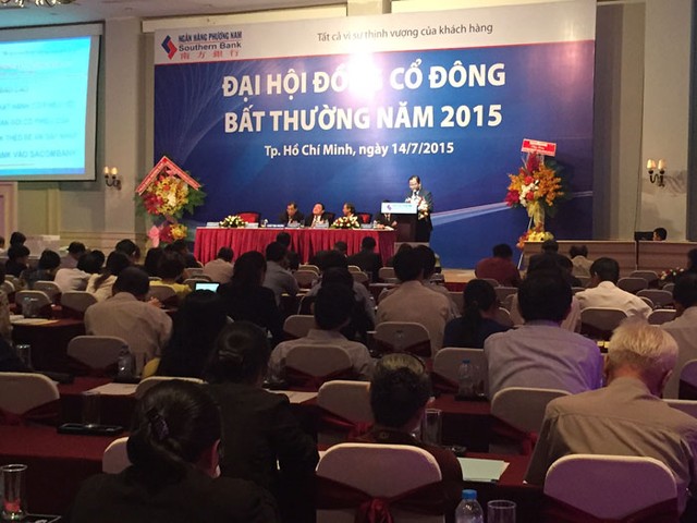 ĐHCĐ bất thường SouthernBank: Ông Trầm Bê vui mừng khi cổ đông thông qua phương án sáp nhập ảnh 2
