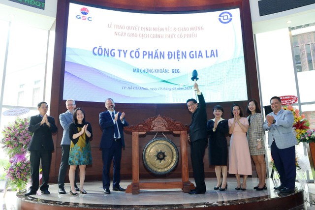 Ngày 19/9/2019, mã cổ phiếu GEG của GEC chính thức được niêm yết giao dịch trên HOSE, đánh dấu bước tiến quan trọng trong chiến lược phát triển công ty. Ngày 19/9/2019, mã cổ phiếu GEG của GEC chính thức được niêm yết giao dịch trên HOSE, đánh dấu bước tiến quan trọng trong chiến lược phát triển công ty.