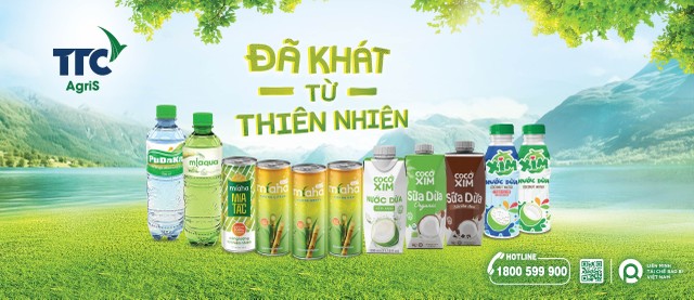 Các dòng sản phẩm thức uống dinh dưỡng từ thiên nhiên đa dạng của TTC AgriS đánh dấu bước chuyển mạnh mẽ tại thị trường F&amp;B