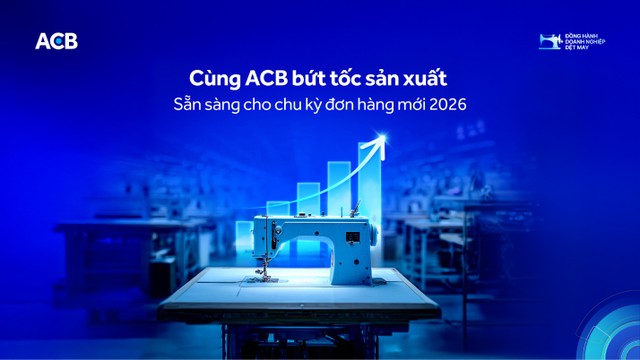ACB đồng hành của doanh nghiệp dệt may bằng giải pháp chuyên biệt được thiết kế riêng.