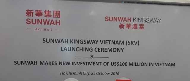 Sunwah Group (Hồng Kông) rót thêm 100 triệu USD vào thị trường Việt Nam  ảnh 1