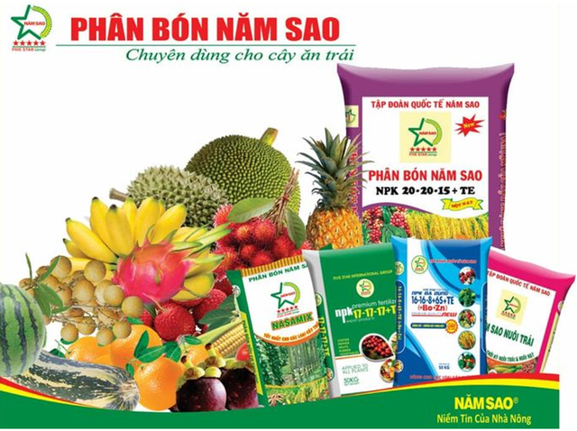 Thương hiệu phân bón Năm Sao do ABS – Bitagco độc quyền phân phối