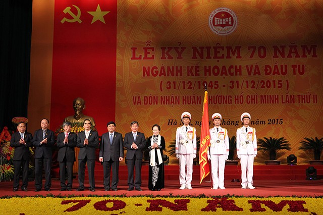 Phó Chủ tịch nước Nguyễn Thị Doan: Ngành Kế hoạch và Đầu tư phát huy truyền thống “Kiến thiết Quốc gia“ ảnh 4