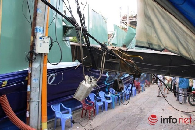 Cần cẩu công trình dự án 376 Điện Biên Phủ, TP. HCM đổ sập xuống trường mầm non ảnh 5