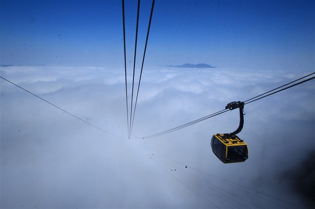 Đến “thành phố trên mây” ngắm muôn sắc đào đua nở ảnh 2