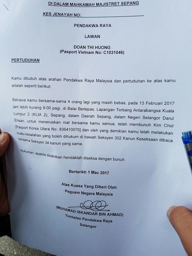 Đoàn Thị Hương bị buộc tội mưu sát trong nghi án ông Kim Jong-nam ảnh 2