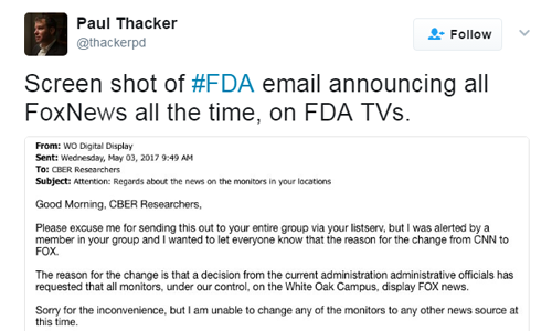 Nhân viên liên bang Mỹ bị buộc xem Fox News thay CNN ảnh 1