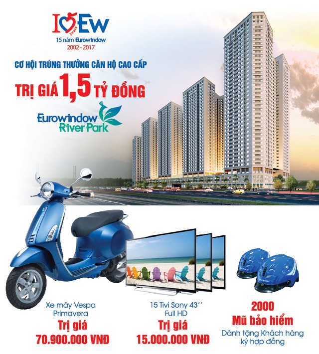 Eurowindow khuyến mãi lớn nhân kỷ niệm 15 năm thành lập ảnh 1