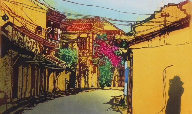 Vẻ đẹp Việt Nam trong tranh nhuộm Katazome ảnh 1