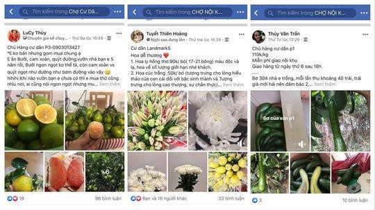 Nhộn nhịp 'chợ online' ở chung cư ảnh 1