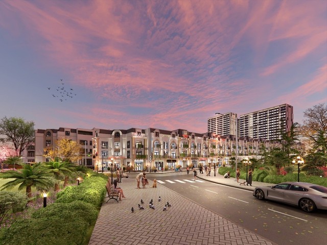 Phối cảnh khu nhà phố liền kề dự án Dragon Complex