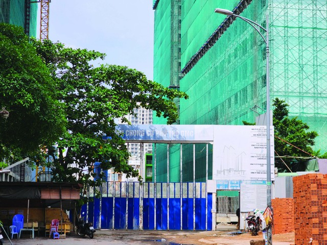 Dự án nhà ở xã hội Phú Thọ DMC tại số 324 Lý Thường Kiệt, quận 10. Ảnh: Vũ Dũng.