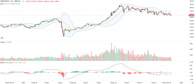 Biểu đồ kỹ thuật HNX-Index.