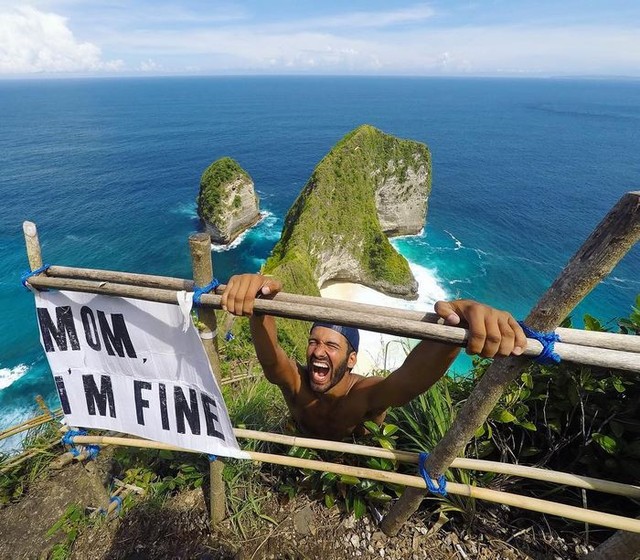 Thanh niên Bỉ du lịch mạo hiểm nhưng không quên “an ủi” mẹ ảnh 19