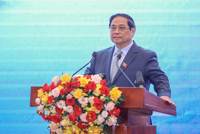 Thủ tướng Phạm Minh Chính phát biểu tại lễ ký kết