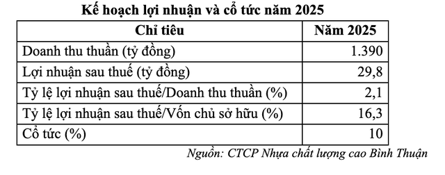Kế hoạch lợi nhuận và cổ tức năm 2025 Kế hoạch lợi nhuận và cổ tức năm 2025