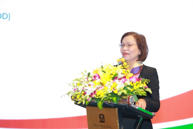 Bà Hà Thu Thanh, Chủ tịch Hội đồng Quản trị VIOD phát biểu Bà Hà Thu Thanh, Chủ tịch Hội đồng Quản trị VIOD phát biểu