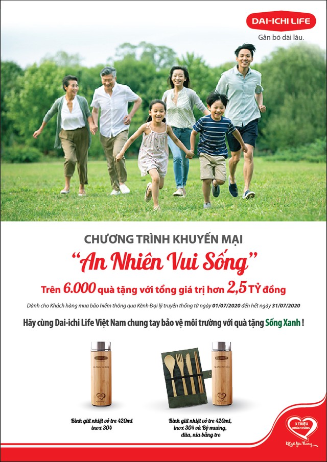 Chung tay bảo vệ môi trường, Dai-ichi Life Việt Nam triển khai chương trình khuyến mại “An Nhiên Vui Sống” ảnh 1