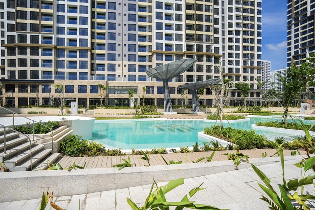 Dự án Masteri Centre Point đã hoàn thiện đáng kể cả bên trong căn hộ, sảnh cư dân và hệ tiện ích ngoài trời. Ảnh: Quốc Huy