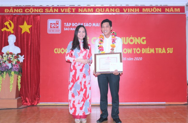 Tập đoàn Sao Mai chi gần 200 triệu đồng vinh danh các thiết kế xuất sắc “Tô điểm Trà Sư“ ảnh 1