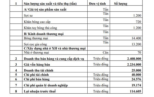 Kế hoạch kinh doanh của ADS năm 2024.