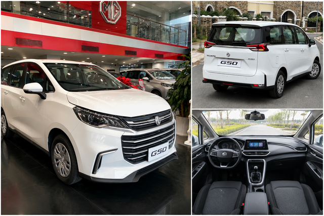 Kích thước MG G50 lớn hơn phần lớn B-MPV khác nhưng giá bán của xe lại ngang hàng với những mẫu MPV cỡ nhỏ như Mitsubishi Xpander, Toyota Avanza hay Hyundai Stargazer. Ảnh MG G50 tại Đại lý MG Kinh Dương Vương.