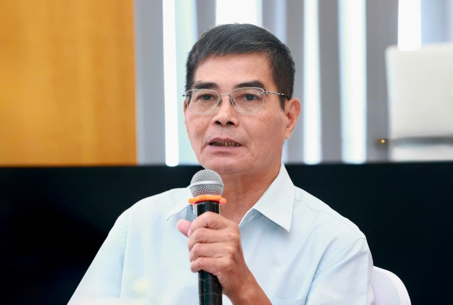 Ông Trần Đình Bính, Cán bộ Chương trình, Hợp phần Cải cách Khu vực Tài chính Xanh, GIZ. Ảnh Chí Cường. Ông Trần Đình Bính, Cán bộ Chương trình, Hợp phần Cải cách Khu vực Tài chính Xanh, GIZ. Ảnh Chí Cường.