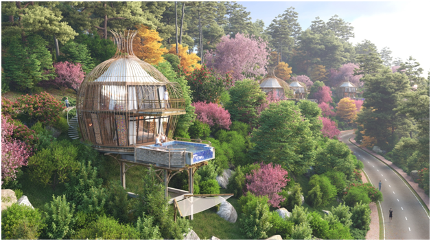 Thiết kế khu Nhà Nón hai tầng