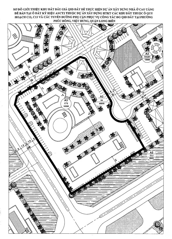 Sơ đồ khu đất đấu giá