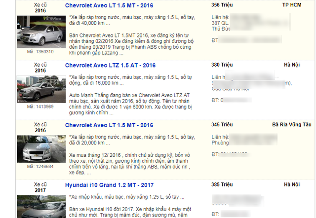 Xe mới hạ giá, xe cũ đời 2016 giá dưới 400 triệu đồng bán tràn ngập ảnh 2