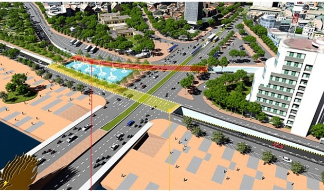 Đà Nẵng: Đề xuất xây dựng hầm chui nút giao thông phía Tây cầu Rồng và cầu Trần Thị Lý ảnh 1
