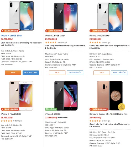 Smartphone cao cấp giảm giá hàng triệu đồng ảnh 1