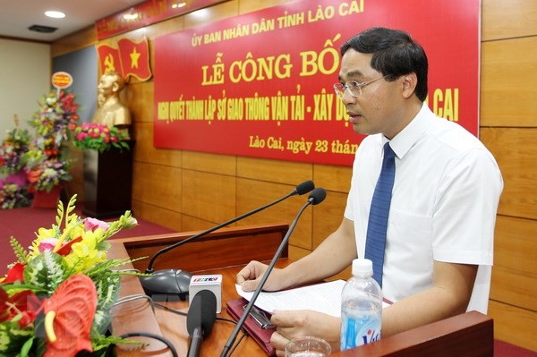 Lào Cai công bố thành lập Sở Giao thông Vận tải và Xây dựng ảnh 1