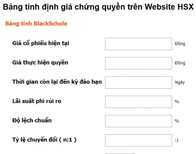 Cách định giá  và tính hiệu quả của chứng quyền có bảo đảm (CW) ảnh 2