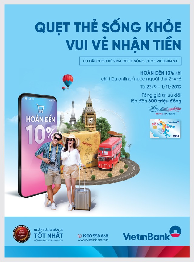 Hoàn đến 500.000 VND khi chi tiêu bằng thẻ Visa debit Sống khỏe ảnh 1