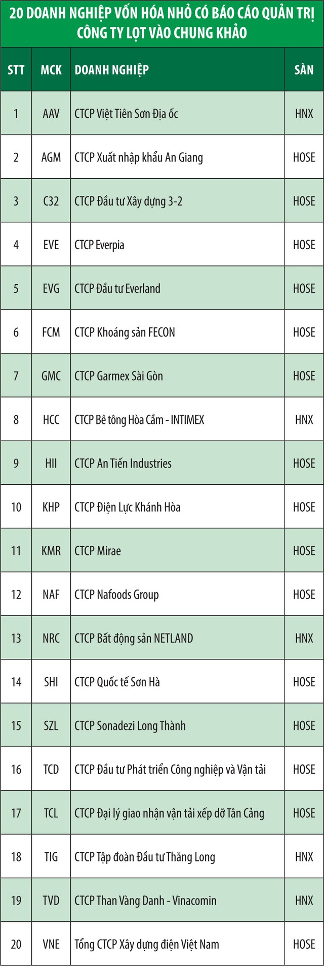 Công bố các doanh nghiệp vào chung khảo Cuộc bình chọn Doanh nghiệp niêm yết 2019 ảnh 6