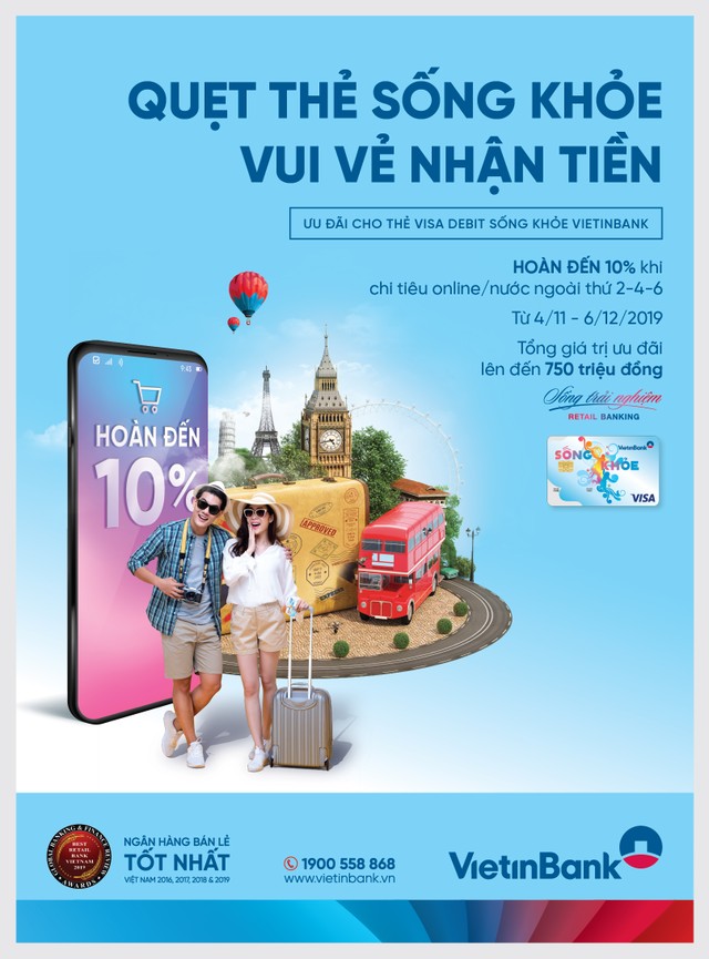 Chủ thẻ Sống khỏe VietinBank tiếp tục được hưởng thêm ưu đãi ảnh 1