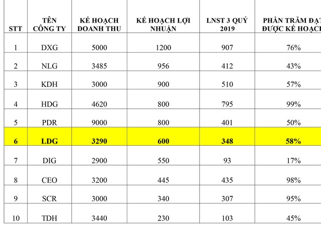 LDG Group có đạt mục tiêu lợi nhuận đã đề ra năm 2019? ảnh 3