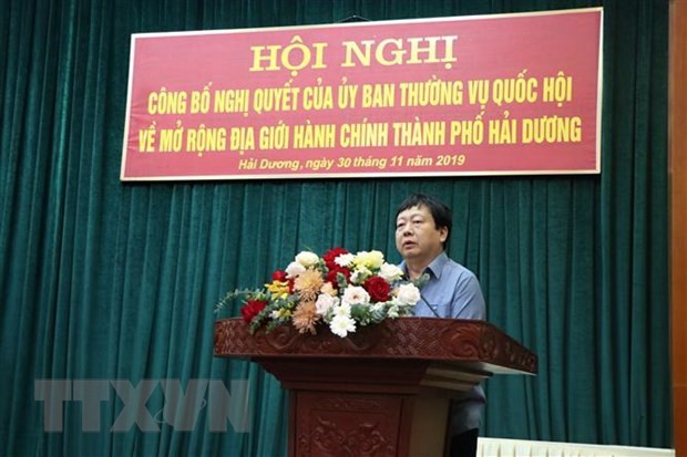 Công bố mở rộng địa giới hành chính của thành phố Hải Dương ảnh 1