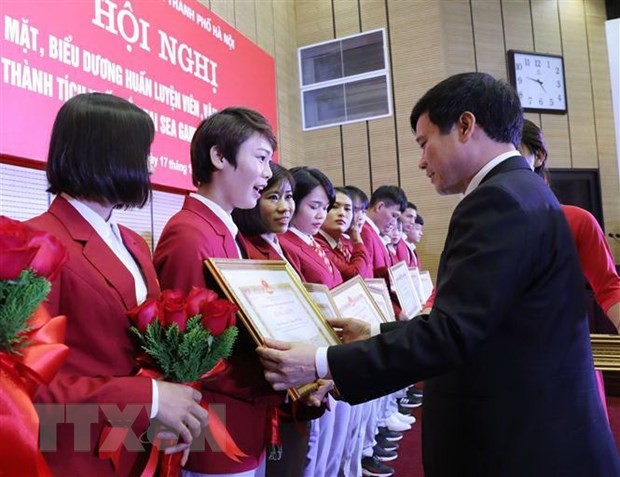 Hà Nội thưởng hơn 6 tỷ đồng cho các VĐV đoạt huy chương tại SEA Games ảnh 1
