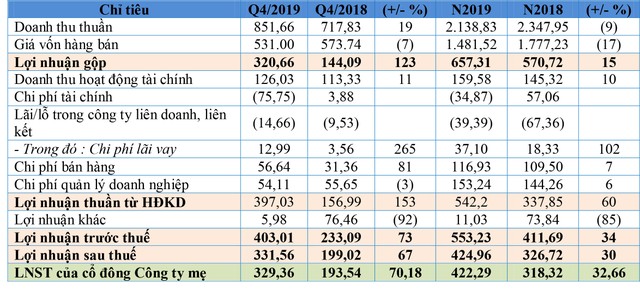 Lãi ròng quý IV tăng mạnh, Tập đoàn DIC (DIG) vượt kế hoạch lợi nhuận năm 2019  ảnh 1