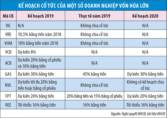 Doanh nghiệp lớn phân hóa trong quyết sách về cổ tức  ảnh 1
