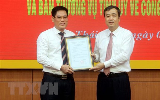 Triển khai các quyết định về công tác cán bộ tại Thái Bình ảnh 1