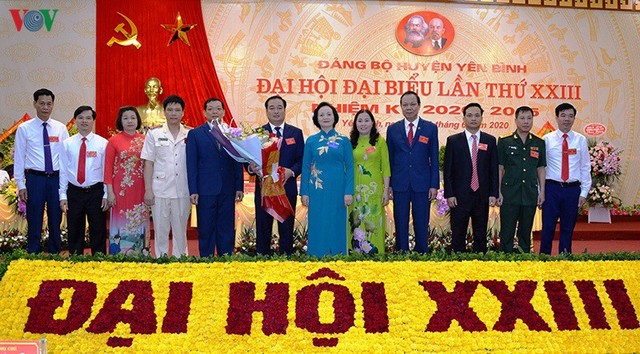 Bí thư các Huyện ủy ở Yên Bái tái đắc cử với số phiếu cao ảnh 1