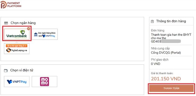 Thanh toán bảo hiểm xã hội tự nguyện và gia hạn thẻ bảo hiểm y tế ở bất kỳ đâu với dịch vụ trực tuyến ảnh 4