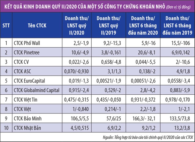 Sức “chịu tải” thấp, công ty chứng khoán nhỏ lao dốc vì Covid-19 ảnh 1