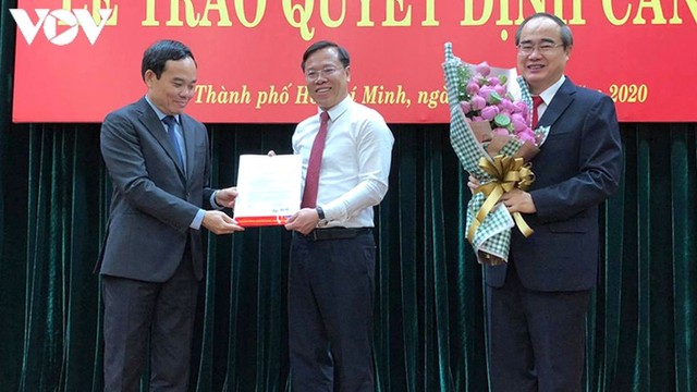 Ông Huỳnh Khắc Điệp, Thư ký của Bí thư Thành ủy TPHCM giữ chức Chánh Văn phòng Thành ủy.