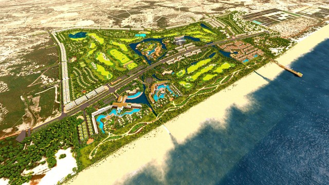 Phối cảnh dự án Khu phức hợp nghỉ dưỡng DIC Star Hotels &amp; Resorts – Sân golf quốc tế DIC Quảng Bình.