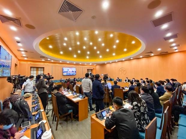 Quang cảnh buổi họp. (Nguồn Hà Nội).