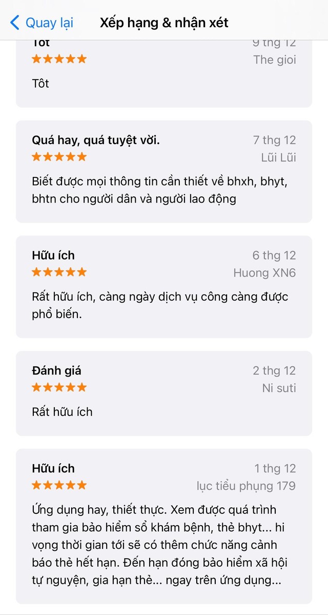 Ứng dụng VssID nhận được nhiều phản hồi tích cực từ người dùng. Ứng dụng VssID nhận được nhiều phản hồi tích cực từ người dùng.